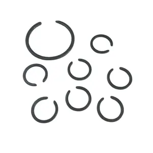 Anello di sicurezza senza orecchie in acciaio al carbonio annerito senza anello di ritegno per Hardware