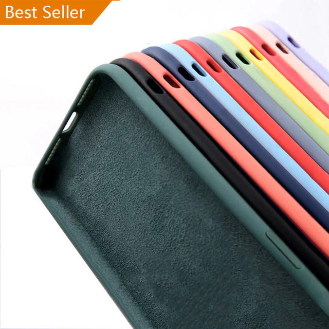 Original Custom Color Logo Liquid Soft Silicone Shockproof Protective Phone Case for iPhone 18 17 16 15 14 13 Pro Max Phone Case