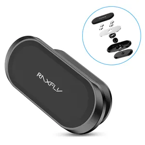 Free Shipping 1 Sample OK RAXFLY 360 Degree Flexible Rotating Cell Phone Holder Magnetic Car Mount Phone Holder For Iphone