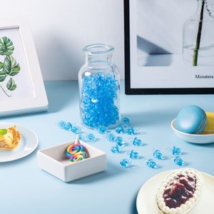 100 teile/beutel <span class=keywords><strong>Mini</strong></span> Schnuller Blau Rosa Transparent Acryl Geburtstags feier Dekor Für Mädchen Jungen <span class=keywords><strong>Baby</strong></span> Dusche Geschenk Für Kinder - Product Image 4