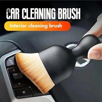 Brosses de nettoyage souples en poils synthétiques pour aérateurs intérieurs de voiture, brosse à poils synthétiques pour fentes de tableau de bord, kit de détaillage automobile