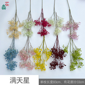 Composition florale artificielle Souffle de Bébé en soie pour décoration murale de mariage, murs floraux ronds, fabriqué en Chine - Product Image 4