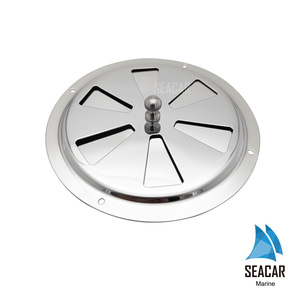 Couverture de ventilation ronde en acier inoxydable Seacar de 6 pouces avec poignée, matériel marin - Product Image 4