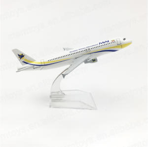 Modèle d'avion en métal <span class=keywords><strong>Airbus</strong></span> A320 de Myanmar Airways, jouet en métal moulé sous pression, modèle d'avion Boeing 320 unisexe, collection pour adultes et enfants - Product Image 1