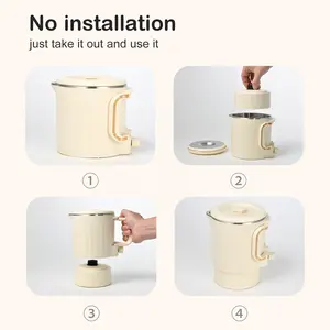 Foldable Electric Kettle 800ml Multi Noodle Pot Folding Outdoor Water Mini Collapsible Portable Travel Electric Foldable Kettle