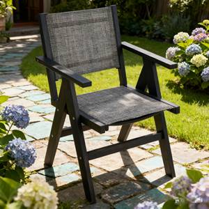 Hips Dining Chair Enhances Patio <b>Table</b> Togethers Ideal For Weekend Barbecues Meals - Product Image 5