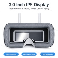 Lunettes FPV authentiques DMKR VR100 abordables 0-700 °   Diopter Patent 5.8GHz 40CH DVR intégré 3 pouces IPS Vente en gros