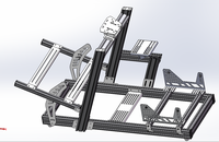 Nouveau Simulateur de Cockpit de Course Pro de Jeu Vidéo, Châssis en Aluminium de Niveau Supérieur pour Simulateur de Conduite