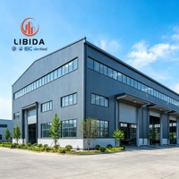 Edificio Industrial Prefabricado de Acero de Alta Eficiencia Energética, Almacén Industrial con Aislamiento Térmico, Estructura Metálica