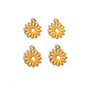 Breloque tournesol en alliage de zinc, pendentif fleur pour la fabrication de bijoux, accessoires de bricolage, cadeau unisexe, porte-clés, collier, bracelet, chaîne de téléphone - Product Image 1