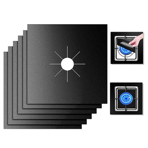 Couvre-brûleurs de cuisinière à gaz réutilisables à prix compétitif, tapis de cuisson en silicone antiadhésif pour cuisinière à gaz - Product Image 4