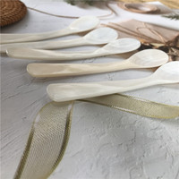 Cuillère en bois et coquille écologiques HY pour caviar, œufs, thé, sucre, sel et poivre, thé et café de Vietcrafts