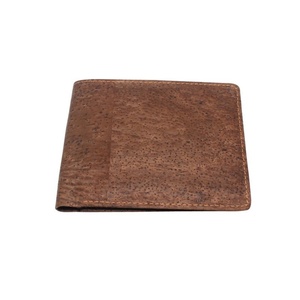 Boshiho Eco-friendly Natural Customized logo <b>RFID</b> <b>Blocking</b> Slim Card Holder Bifold Vegan Cork <b>Wallet</b> for Men - Product Image 3