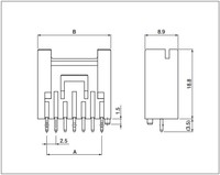 Faisceau de câbles électriques professionnels complets en cuivre et PVC avec connecteur JST XM 2,5 mm de type boîte haute pour applications électroniques automobiles
