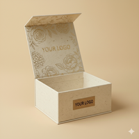 Boîte cadeau pliable Lipack pour l'emballage de vêtements, grande boîte d'expédition en carton rigide avec couvercle magnétique