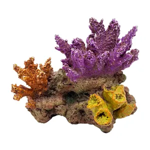 Оптовая продажа, аквариум из смолы, Искусственный коралловый риф, аквариум, ландшафтное украшение