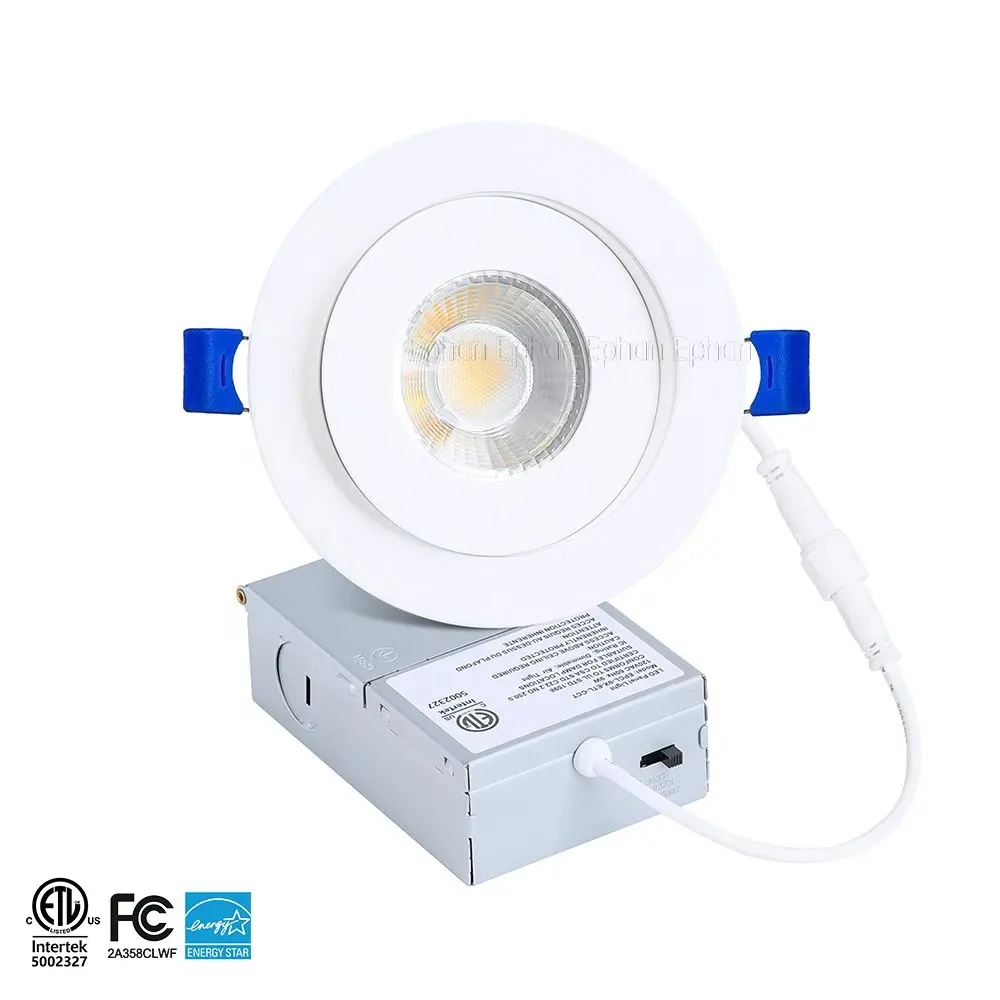 Amazon Top Selling High Brightness Downlight IP44 Waterproof 3.5 Inch 8W LED COB Gimbal Panel Lights