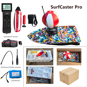 Barco Cebador RC SurfCaster Pro con Motor sin Escobillas de Alta Velocidad para Pesca con GPS, Dos Liberadores de Cuerda y Bola de Auto-Nivelación D16 12V - Product Image 3