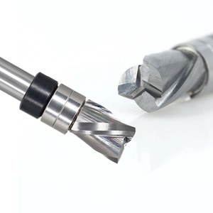 Mô hình tuôn ra TRIM Router bit dưới thanh toán bù trừ 3 sáo, downcut xoắn ốc rắn Carbide đầu cho tuôn ra cắt tỉa-1/4 "Shank - Product Image 6