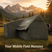 Abri gonflable toutes saisons, tente instantanée pour famille, tente Air-Ridge avec protection contre le soleil et la pluie, tissu Oxford imperméable