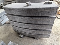 Extérieur aiguisé Chine G654 gris granit pierre pavage escaliers carreaux à vendre
