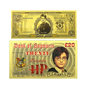 Billet de banque commémoratif en feuille d'or sur le thème de l'anime américain, collection de souvenirs de dessins animés, carte plaquée or pour cadeau - Product Image 1