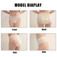 Culotte menstruelle jetable en coton Hotsell Super absorbant Protection tridimensionnelle fuite latérale douce et respirante