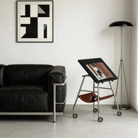 Table basse multifonctionnelle pour salon et chambre, petite et simple, mobile avec roulettes, table d'appoint, support de partition pour piano