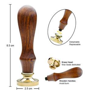 <span class=keywords><strong>Sello</strong></span> de Cera Tradicional con Cabeza de Latón y Mango de Madera, <span class=keywords><strong>Inicial</strong></span> del Alfabeto para Manualidades, Oficina, Bodas, Tarjetas de Acción de Gracias, Regalo Dorado - Product Image 6