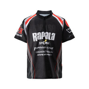 T-shirt <span class=keywords><strong>Rapala</strong></span> Lebole rouge à manches courtes, respirant, léger, combinaison de compétition, neutre, pour hommes et femmes, combinaison de pêche, gilet de pêche - Product Image 2