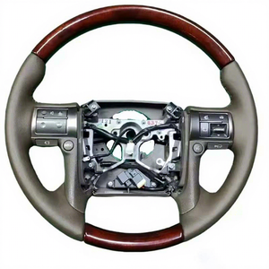 Volant de voiture en cuir et bois de qualité supérieure, <span class=keywords><strong>prix</strong></span> de gros usine, pour Lexus GX460 - Product Image 1