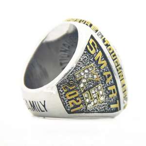 Nouveau 2021 SEC Chicago Bulldogs College League unisexe or à la mode pierre précieuse ovale coupe Zircon ovale coupe Zircon or unisexe - Product Image 6