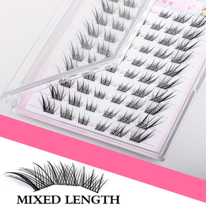 Pestañas Postizas Heart Girl Fox DIY en Racimo, 10 Filas, Extensiones de Pestañas al por Mayor con Logotipo Personalizado, Marca Privada - Product Image 3