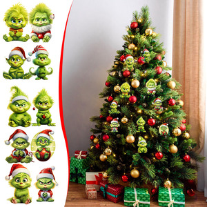Adornos Navideños Acrílicos del <span class=keywords><strong>Grinch</strong></span> Bebé, Colgante Decorativo para Árbol de Navidad, Personaje de Película, Regalo Navideño para Fans - Product Image 1