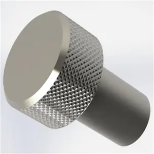Best selling Custom CNC Aluminum diamond knurled round Electric control rotor thumb Knob Supplier