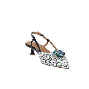 Sandalias de Tacón Tamaris Donna Slingback Beige Azul, Tacón de 4 cm, Talla 37 - Product Image 4