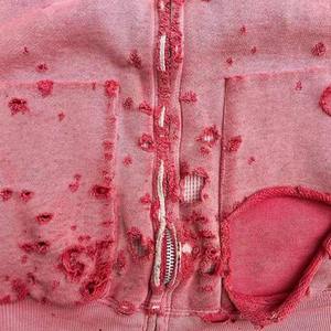 Sweat-shirts à capuche thermiques surdimensionnés avec logo personnalisé, épaules tombantes, 100 % coton, respirants pour hommes, en vente - Product Image 3