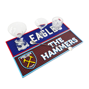Custom Printed <b>Silicone</b> PVC Bar Runner Rubber Pub Mat Beer Spill <b>Pad</b> Rail Mat Drip Tray Non Slip Service Mat Table Coaster - Product Image 3