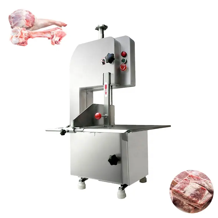 Endüstriyel ticari elektrikli dondurulmuş sığır balık domuz koyun kemik testere kasap kesici makinesi et dikey kesim makinesi kemik testere