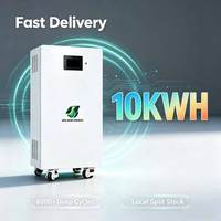 Batterie domestique LiFePO4 en stock UE 10kWh 15kWh 20kWh 48V 51.2V 200Ah avec BMS pour stockage d'énergie