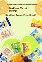 Assorted Tea Flavor Hard Candy Iced Black Tea Green Tea Salt Lemon Tea Taste Refreshing Breath Hard Candy Wholesale Snack