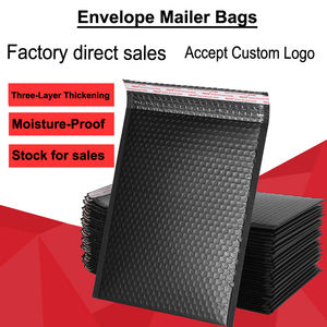 En stock: Sobres de burbujas de PVC BOPP negro mate, autosellables, para envíos por correo y mensajería. - Product Image 6