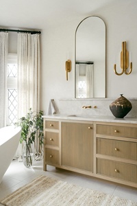 Mobile <span class=keywords><strong>Bagno</strong></span> Cavio di Lusso Personalizzato, Moderno con Cassetti Scanalati, Ampio Spazio di Archiviazione in Legno - Product Image 2