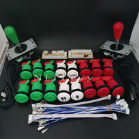Jeu de joysticks d'arcade à l'américaine pour kit de bricolage Jeu d'arcade personnalisable en langue anglaise rechargeable USB PC Games