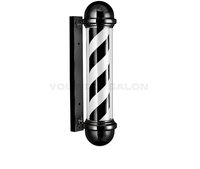 Lampe de barbier classique rotative à LED lumineuse, panneau de salon de coiffure durable, lampe murale pour salon de coiffure et barbier