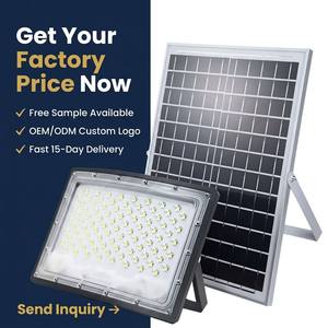 Reflector Solar LED Impermeable IP65 con Control Remoto, Carcasa de ABS, Luz Diurna de 6000K, Ángulo de Haz de 120°, Sensor de Movimiento - Product Image 1