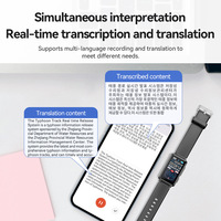 Reloj Grabador de Voz Inteligente con IA para Comercio Exterior, USB 2.0, Transcripción y Traducción con ChatGPT, Aleación