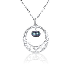 Collar de Perlas de Agua Dulce de Plata de Ley S925, Cadena con Diseño de Onda de Agua, Joyería de Lujo para Mujer, Venta al por Mayor - Product Image 1