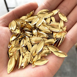 Señuelo giratorio Ma Kou con lentejuelas, dorado y plateado, de metal, para pesca en agua dulce. - Product Image 5