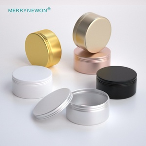 Merrynewon, Fábrica China, Envase de Aluminio de 150 ml/150 g para Velas Blancas y Rojas, Café, Pomada, con Tapa de Rosca - Product Image 1